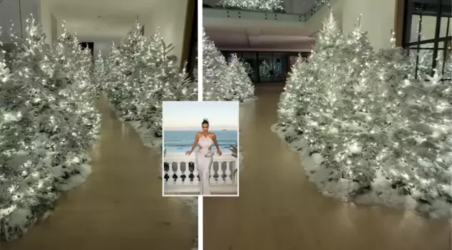 Kim Kardashian's Christmas decorations have sparked backlash: unnecessary and very ugly.