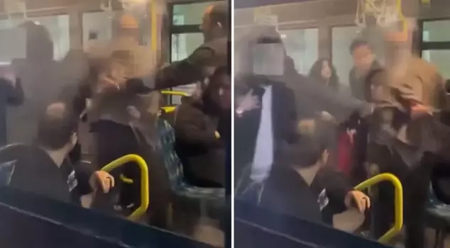 Metrobus pervert: The young girl, unable to endure what was done to her, attacked the individual.