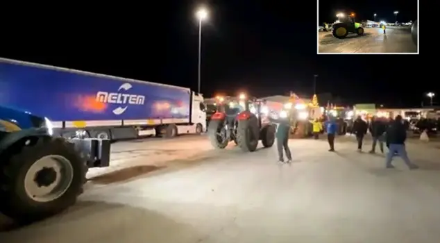 Farmers are protesting in Greece, and the Ipsala Border Gate has been closed.