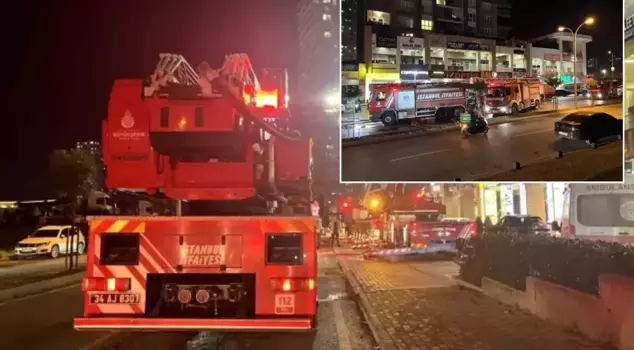 Fire panic in Istanbul! Smoke engulfed the entire building.