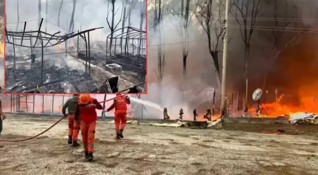 Fire in the famous nature park! Bungalows and caravans turned to ashes.