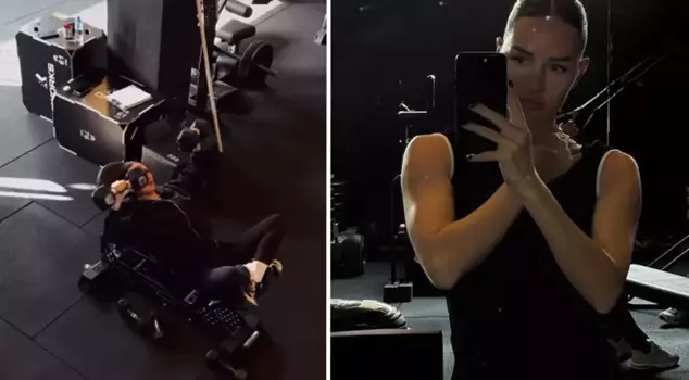 Yasemin Ergene's sports poses that are shaking up social media.