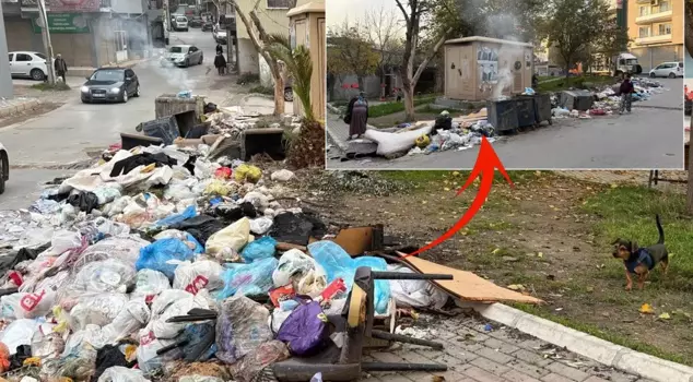 Mountains of garbage with a park view in Buca! The bad smell and ugly sights have caused citizens to revolt.