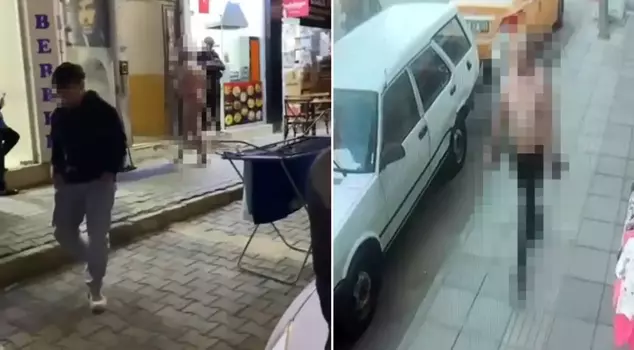 A Russian tourist walked around the street completely naked! The police quickly took him into custody.