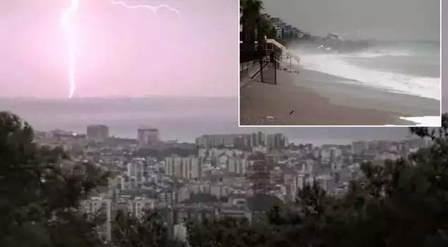 The lightning striking over our beloved city created a visual feast.