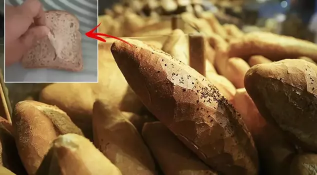 He couldn't believe his eyes when he saw what came out of the bread he bought from the market.