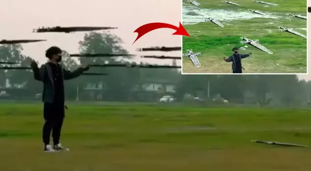 The world is talking about this man! He has established an army of drones made of swords.