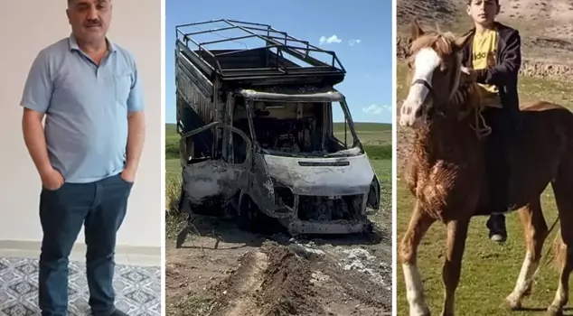 После того как он застрелил отца и сына, он поджег их! Посмотрите, что он сделал, чтобы отвлечь внимание.