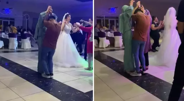The footage recorded at the wedding became an event: Everyone is asking the same question.