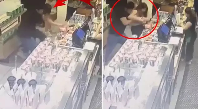 في المقهى، تم تسجيل هذه المشاهد عندما بالغ الشباب في الحدث.