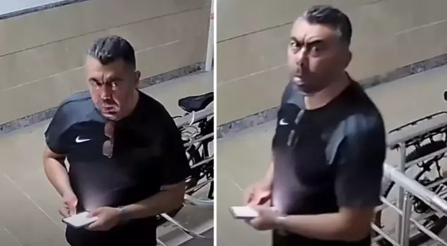 The retired sergeant who killed the janitor's wife has a terrifying appearance reminiscent of horror movies.
