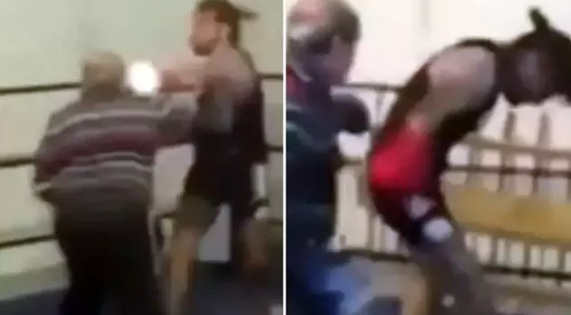 The young man who mocked the old man saying, 