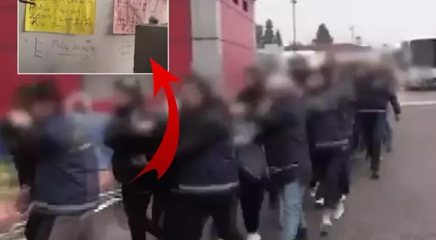 The writings on the wall shocked during the prostitution operation.