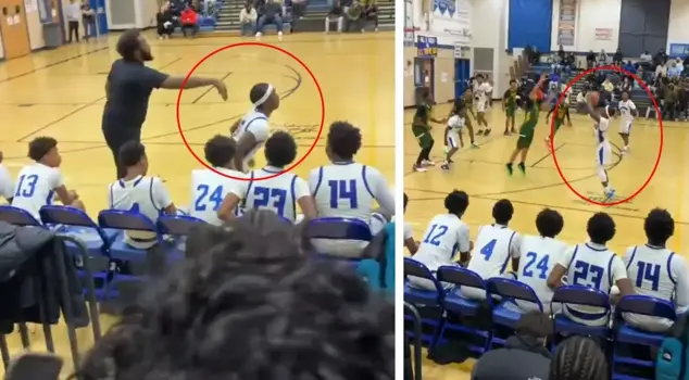 The young man, who was brought into the game amidst laughter, caused everyone to panic with his first shot.