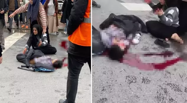 The most heartbreaking sight of the day! She waited helplessly by her child's side.