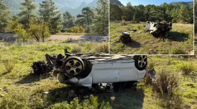 The car flipped over! The toll from the horrific accident is severe.