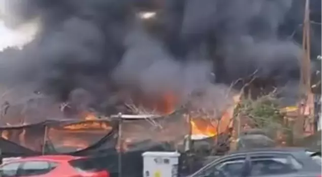 С пожаром на рабочем месте в Сарыере.