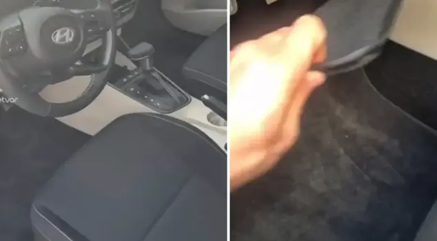He bought a brand new car, and when he lifted the mat, he was shocked: What a shame!