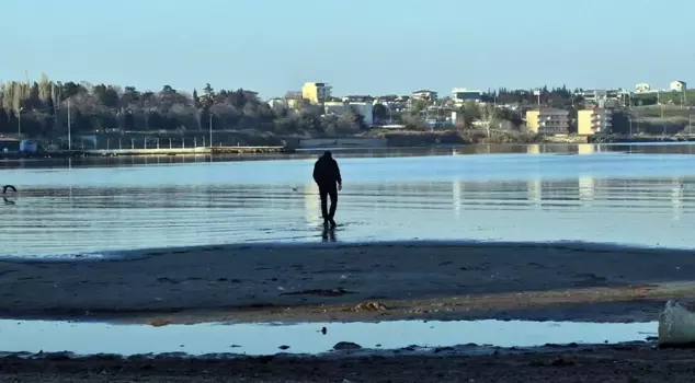 The sea has receded 20 meters in Tekirdağ.