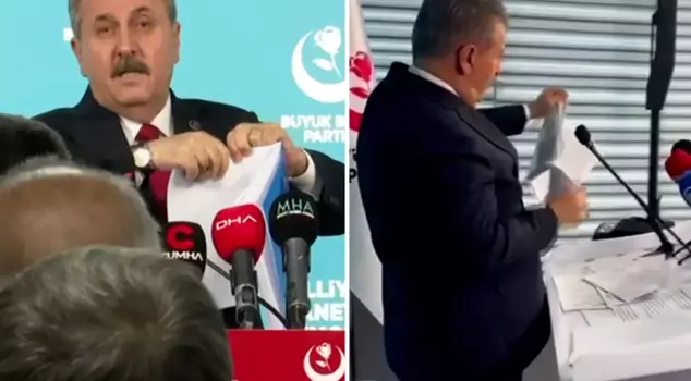 The report that drove Mustafa Destici crazy! He tore it up in front of the cameras, and the audience applauded standing.