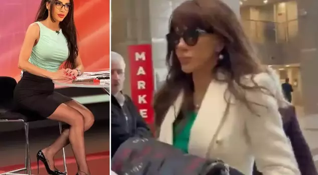 Ela Rümeysa Cebeci, who tested positive, came to the courthouse to give a statement.