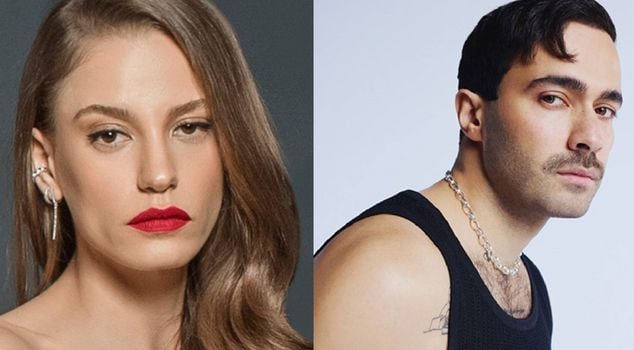 Serenay Sarıkaya and Mert Demir's love-filled post! She planted a kiss on his shoulder.