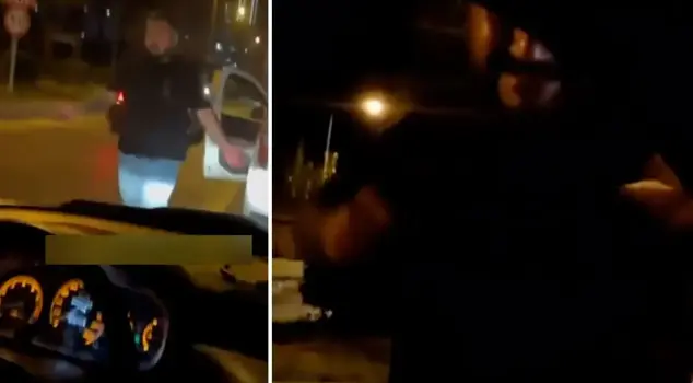 لحظات رعب في المرور: أولاً ضرب بقبضته، ثم أطلق النار.