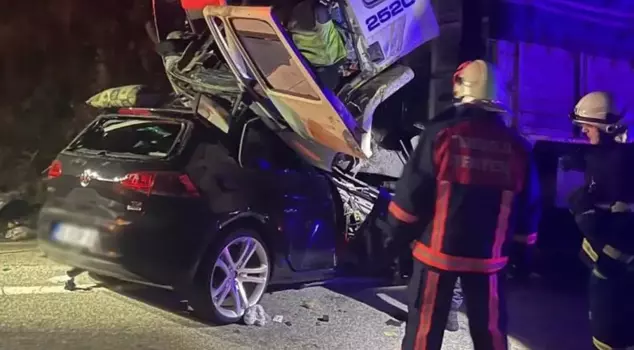 Three people in the vehicle that collided head-on with the truck tragically lost their lives.