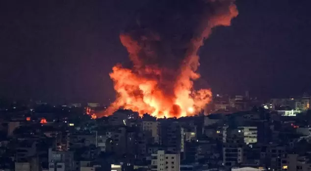 Israel struck the neighboring country with drones.