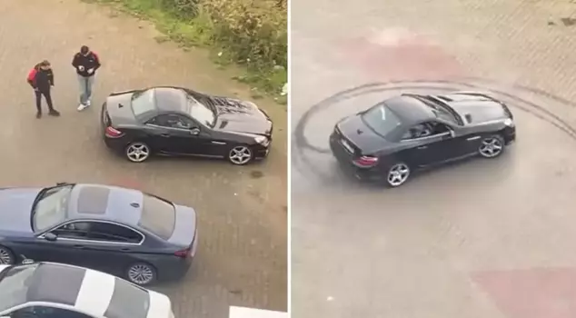 Scandalous footage at a private hospital! He drifted with a million-dollar car belonging to a patient.