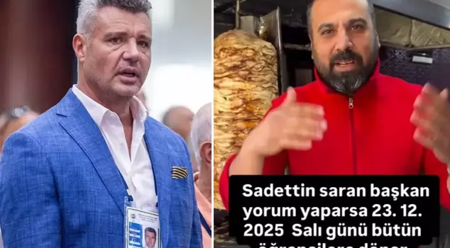 The döner seller from İzmir kept his promise to Sadettin Saran.