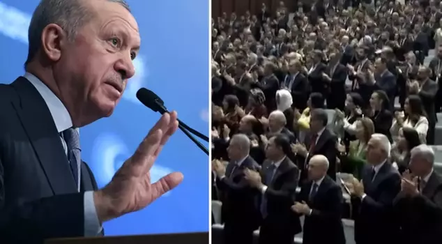 Words from President Erdoğan that brought the hall to its feet.