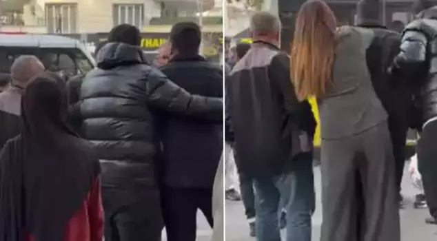 A car hit a pedestrian in Diyarbakır, and the drivers confronted each other.