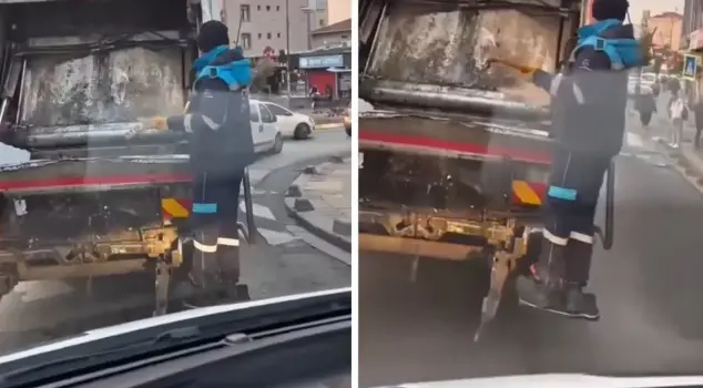 Heartwarming moments! He suddenly started playing the musical instrument he found in the trash.