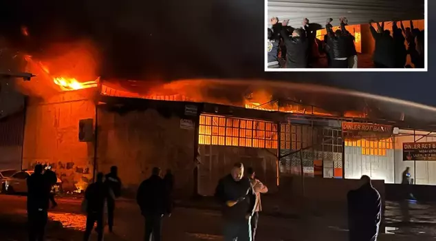 They raced against time to save the vehicles in the workplaces engulfed in flames.