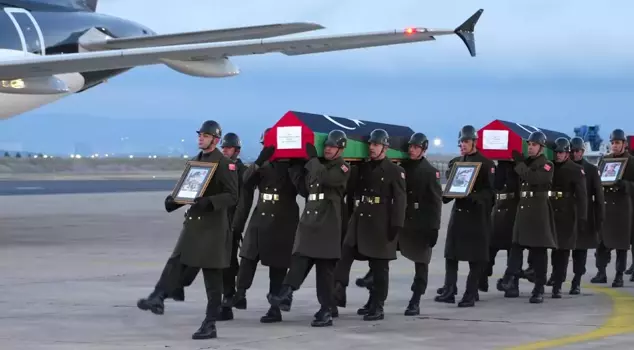 The Libyan delegation that lost their lives in the plane crash was officially sent off to their country with a ceremony.