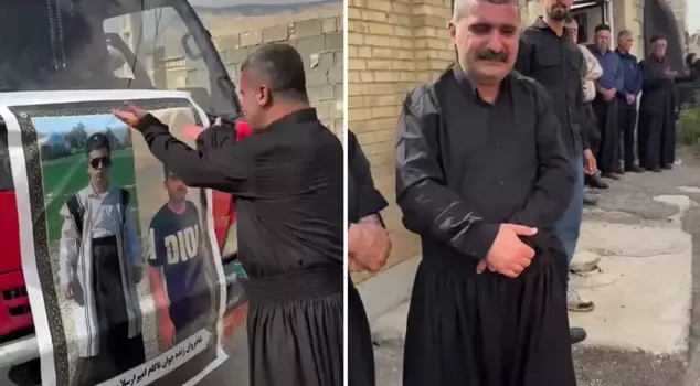 The mourning ritual of a father who lost his two sons left a profound impact on the funeral.