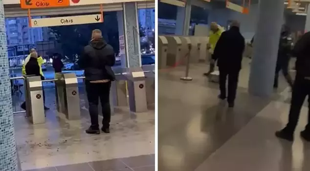 В метро беспорядок! На охранников напали таким образом.