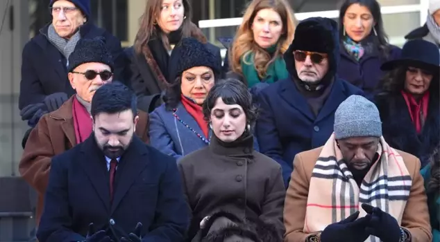 He swore in front of the public at minus 13 degrees, Mamdani officially started his duty.