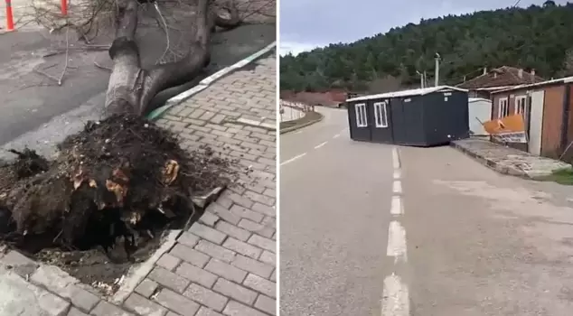 Trees have been uprooted, even prefabricated houses are flying! Citizens are warned to 