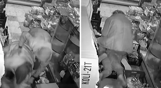 هربت الفتاة الصغيرة إلى المتجر، فاعتدى عليها أولاً، ثم جلس عليها وطعنها بالسكين.