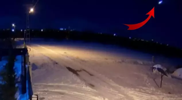 The moment the meteor fell in Malatya was captured on camera.