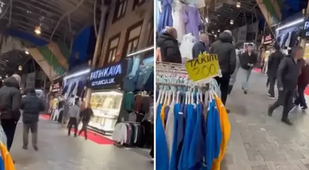 The roofs flew off in the historical Grand Bazaar.