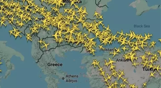 Flights in Greece have been suspended, and some planes have been redirected to Turkey.