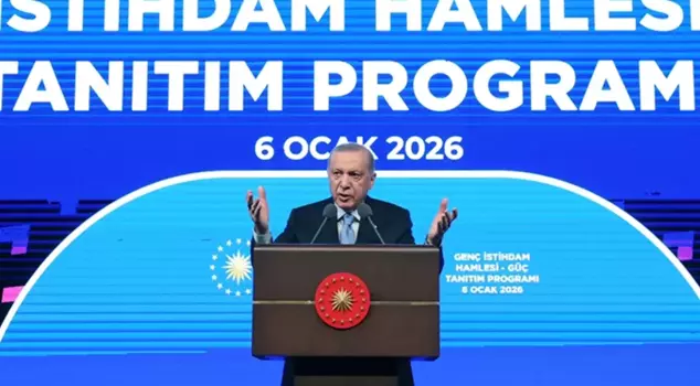 الرئيس أردوغان: سنقدم دعمًا للتدريب لـ 800 ألف شاب، وسنقدم 1375 ليرة تركية كبدل يومي.