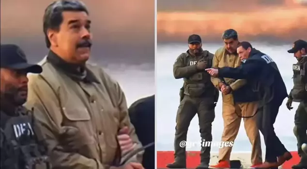 Everyone is talking about the move Maduro made after getting off the helicopter.