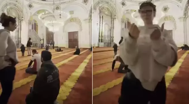 Action has been taken for the footage taken in the historical mosque.