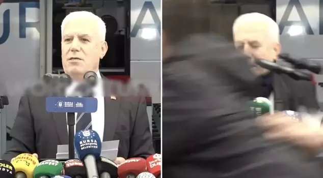 Появились кадры попытки нападения на Мустафу Бозбея.