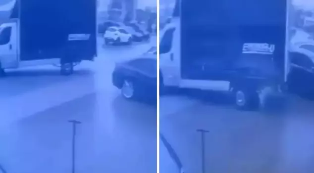 عاصفة لعبت كما لو كانت تلعب بلعبة! لحظات رعب على الكاميرات