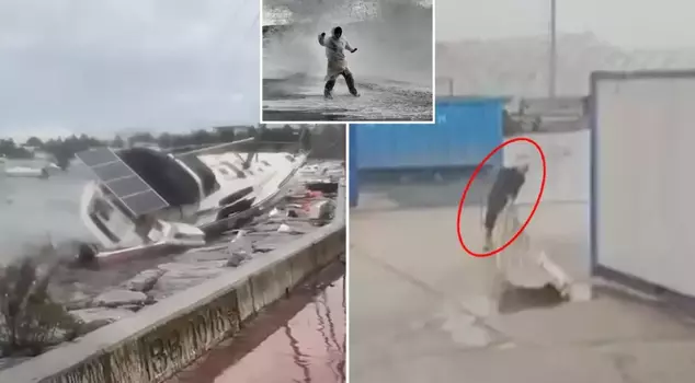 Istanbul was hit by a storm! Giant waves tossed the boat around like a toy.